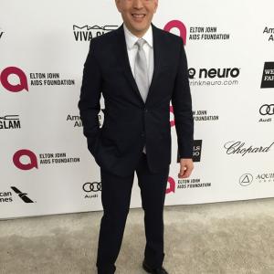 Scott Takeda at the 23rd Annual Elton John AIDS Foundation Oscar Party