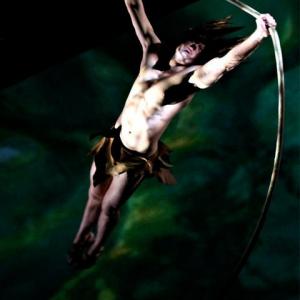 Tarzan Spinning in the Golden Mickeys Theatre, Hong Kong Disneyland