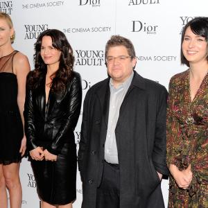 Charlize Theron, Patton Oswalt, Elizabeth Reaser and Diablo Cody at event of Young Adult (2011)