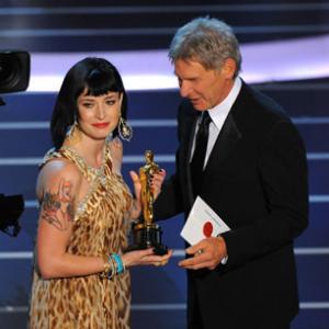Harrison Ford and Diablo Cody at event of The 80th Annual Academy Awards 2008