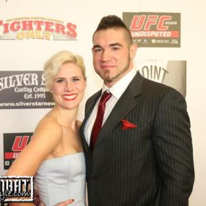 Sarah Grant and boyfriend Heath Herring at MMA awards