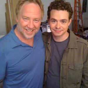Will Vought and Timothy Busfield on set of 