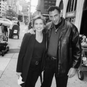 With the amazing actress, Mariska Hargrity, after filming my scene with her and Christopher Meloni, from 