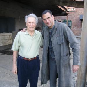 With The One and Only Clint Eastwood after filming my scene for his new film, 