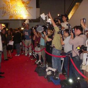 Josh Emerson taking time for the press at the red carpet premiere of 