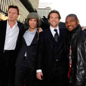 Liam Neeson, Bradley Cooper, Sharlto Copley and Quinton 'Rampage' Jackson