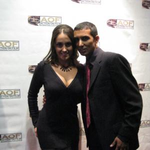 THE RED CANVAS at the ACTION ON FILM INTL FILM FESTIVAL with Actress Leslie Garza TRC won BEST PICTURE