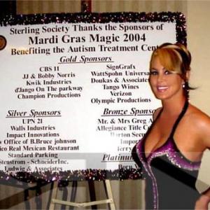 ActressModel Robin Arcuri attends Mardi Gras Magic 2004 Charity Ball benefiting the Autism Treatment Center