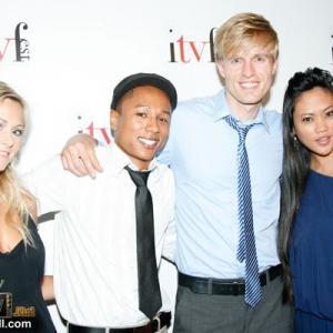 Leanne Wilson, Phil Jeanmarie, Nate Golon, and Joy Bisco at the 2011 ITVFest Awards