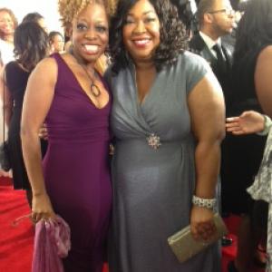 Cas Sigers and Shonda Rhimes NAACP Image Awards
