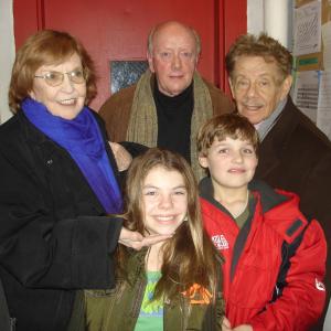 After Paris Rose Yates Peter Maloney  Jack Tartaglia performed in Trumpery at the Atlantic Theater in NYC Paris spent some time with Peters guests Anne Meara  Jerry Stiller as they complimented Paris on her performance Dec 2007