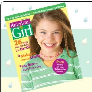 Paris on the cover of American Girl magazine April 2008 issue
