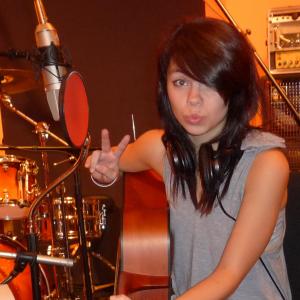 Paris Ray in the studio recording her 1st CD of her original music! Stay tuned for upcoming release!