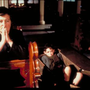 Still of Brenda Fricker and Hugh O'Conor in My Left Foot: The Story of Christy Brown (1989)