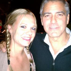 Telluride Film Festival Alicia Fusting & George Clooney