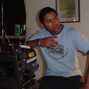 Suki Singh filming a TV Commercial on Super 16mm.