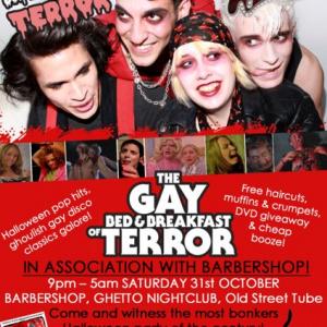 Postcard for Gay Bed and Breakfast of Terror London premiere