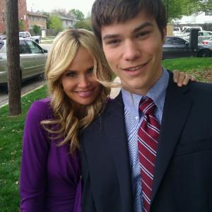 On set of GOOD CHRISTIAN BITCHES with Kristen Chenoweth.