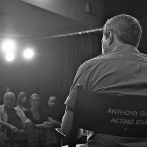 Anthony Gilardi teaching his students at the Anthony Gilardi Acting Studio