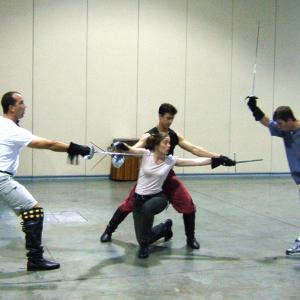 Stunt Sword Rehearsal. Choreography by Mike Mayhall