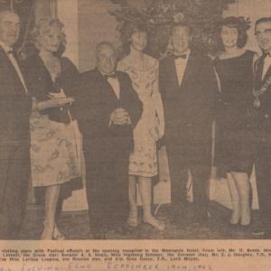 Pari Leventi at the Cork Film festival 1962 second from left