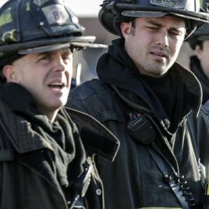 Still of David Eigenberg and Taylor Kinney in Chicago Fire 2012