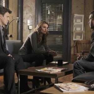 Still of Nathan Fillion, Stana Katic and Taylor Kinney in Kastlas (2009)