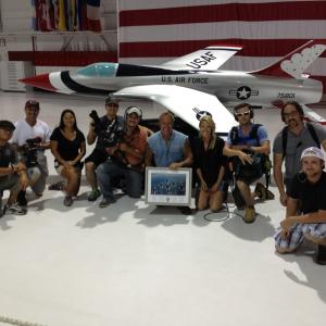 Crew Photo at the Thunderbirds Hanger for American Restoration