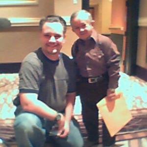 Me and Felix Silla (Cousin It from Adam's Family) after an interview i did sound for