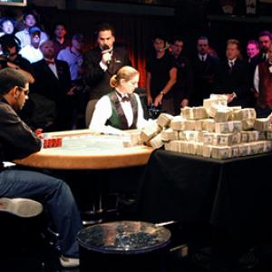Matt Savage announcing the final table of the 2004 World Series of Poker.