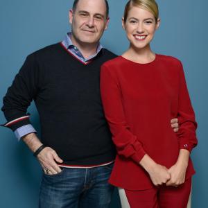 Laura Ramsey and Matthew Weiner at event of Tu esi cia (2013)