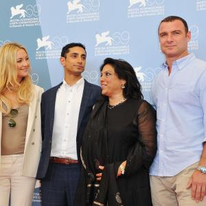 Liev Schreiber, Kate Hudson, Mira Nair and Riz Ahmed at event of The Reluctant Fundamentalist (2012)