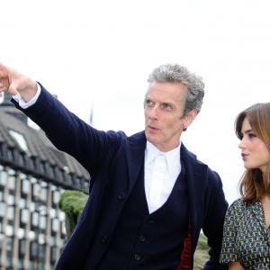 Peter Capaldi and Jenna Coleman at event of Doctor Who 2005