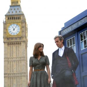 Peter Capaldi and Jenna Coleman at event of Doctor Who (2005)