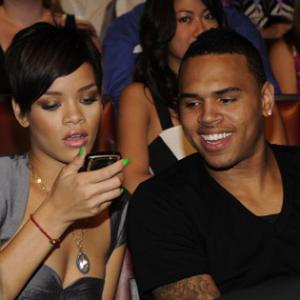 Rihanna and Chris Brown at event of 2008 MTV Movie Awards 2008