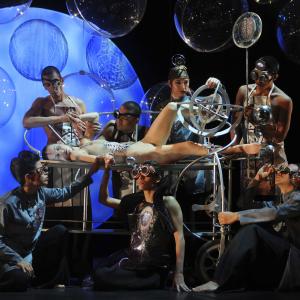 a scene from Sidereus Nuncius Delfos Dance Company music Javier Torres Maldonado set and costume design Eloise Kazan Mexico City 2009