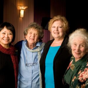 Uncross The Stars Premiere Music Hall Beverly Hills L to R Takayo Fischer Pat Crawford Brown Jane Shayne Linda Porter