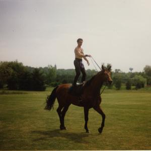 David and his horse Cinbad