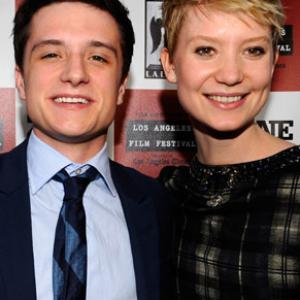 Josh Hutcherson and Mia Wasikowska at event of The Kids Are All Right (2010)