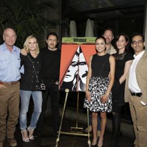 From left The Bridge stars Ted Levine Diane Kruger Demian Bichir Emily Rios Matthew Lillard Franka Potente  Bruno Bichir attend the press screening of the second season premiere of FXs The Bridge at the Four Seasons in Beverly Hills on 6914