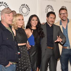 Actors Ted Levine Diane Kruger Emily Rios Demian Bichir and Matthew Lillard attend The Paley Center For Media Presents FXs The Bridge at The Paley Center for Media on June 24 2014 in Beverly Hills California