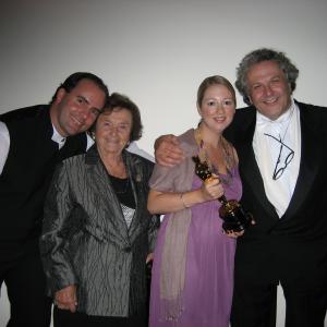 Greg Van Borssum, Angela Miller, Debbie-Lee Van Borssum & George Miller at the Happy Feet Academy Party