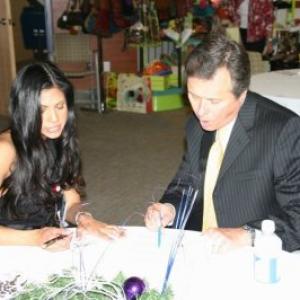 Austin's own Keye 42 News Anchor Ron Oliveira and AngelCaprice Host Dell Children's Function