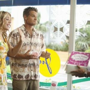 Still of Busy Philipps, Brian Van Holt and Marcus Choi in Cougar Town (2009)