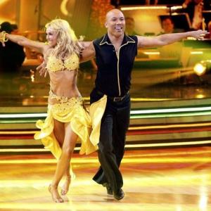 Still of Kirstie Alley Kym Johnson and Hines Ward in Dancing with the Stars 2005