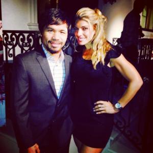 With Manny Pacquiao Charity Red Carpet Event in Beverly Hills, CA