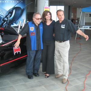 With George Barris and one of the local news reporters at our cradle of avation show