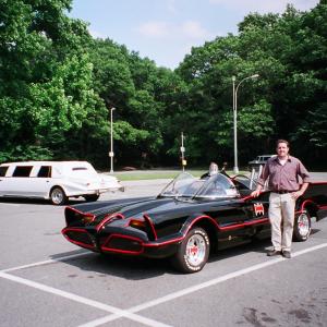tv giude interview with the batmobile with president of tv guide
