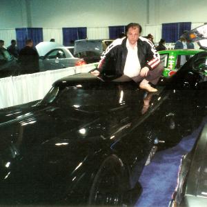 At a car show with the batman returns batmobile i built for wb