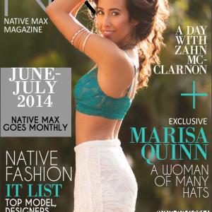 Marisa Quinn graces the cover of the SpringSummer issue of Native Max Magazine